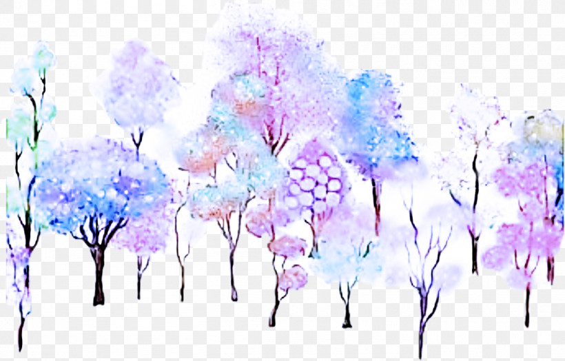 Lavender, PNG, 1361x871px, Watercolor Paint, Branch, Flower, Lavender, Lilac Download Free
