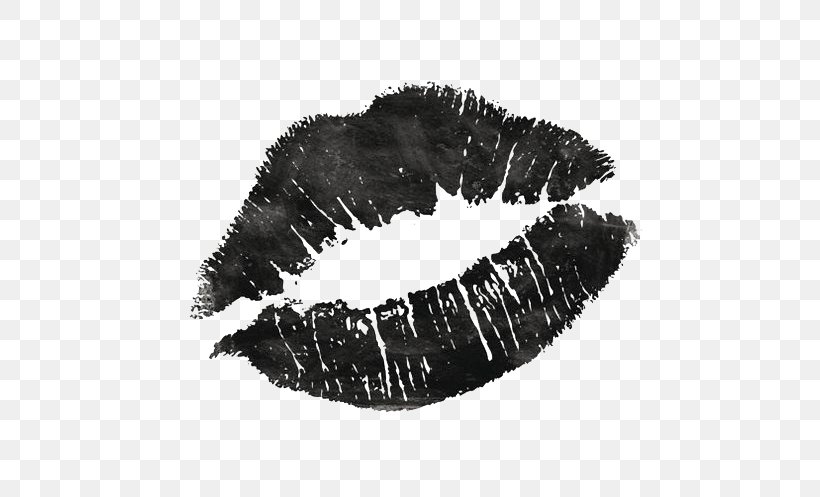 Lip Kiss Black And White Wallpaper, PNG, 564x497px, Lip, Black, Black And White, Drawing, Hugs And Kisses Download Free