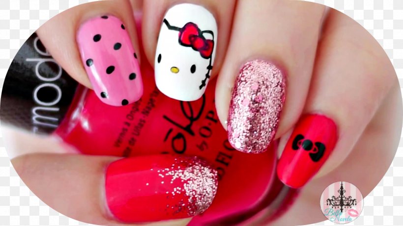 Nail Polish Hello Kitty Manicure, PNG, 1280x720px, Nail, Black Gold, Color,  Cosmetics, Finger Download Free