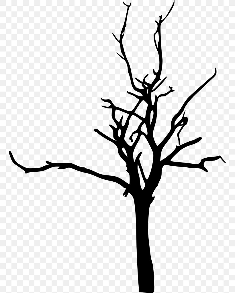 Clip Art Silhouette Tree Image, PNG, 757x1024px, Silhouette, Blackandwhite, Botany, Branch, Drawing Download Free