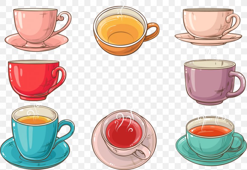 Teacup Coffee Saucer, PNG, 866x595px, Tea, Black Tea, Ceramic, Coffee, Coffee Cup Download Free