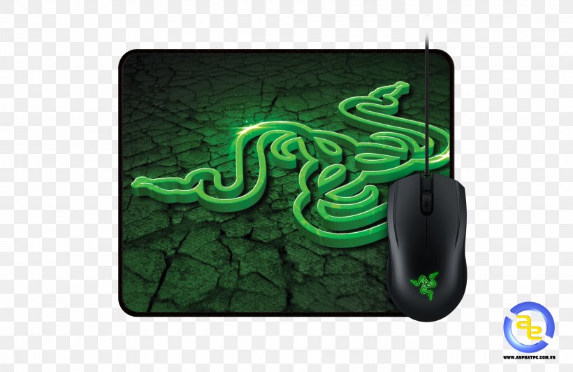 Computer Mouse Mouse Mats Razer Inc. Gaming Mouse Pad Razer Goliathus Extended Control Plastic Black, Razer Goliathus Mouse Pad, PNG, 3600x2336px, Computer Mouse, Gamer, Green, Mouse Mats, Pelihiiri Download Free
