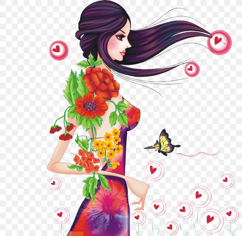 International Womens Day Poster, PNG, 800x800px, Watercolor, Cartoon, Flower, Frame, Heart Download Free