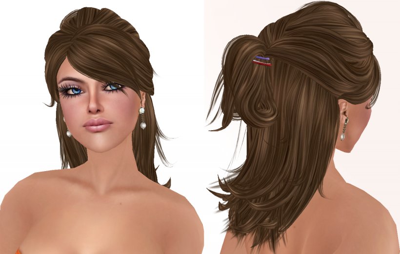Earring Hairstyle Brown Hair Step Cutting, PNG, 1435x913px, Watercolor, Cartoon, Flower, Frame, Heart Download Free