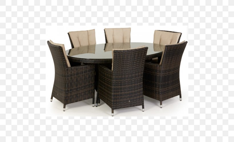 Table Chair Garden Furniture Wicker, PNG, 500x500px, Table, Chair, Cushion, Dining Room, Furniture Download Free