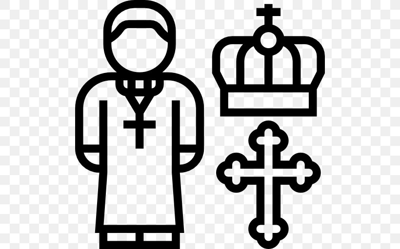 Priest Religion Christian Symbolism, PNG, 512x512px, Priest, Area, Baptism, Black And White, Christian Cross Download Free