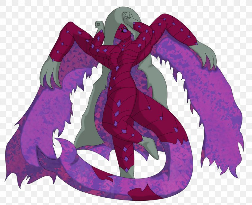 Dragon Cartoon Organism Demon, PNG, 992x806px, Dragon, Cartoon, Demon, Fictional Character, Magenta Download Free