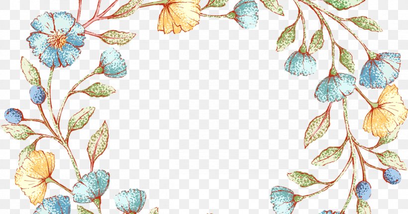 Floral Design Wreath Flower Drawing, PNG, 1200x630px, Floral Design, Art, Artwork, Branch, Cut Flowers Download Free