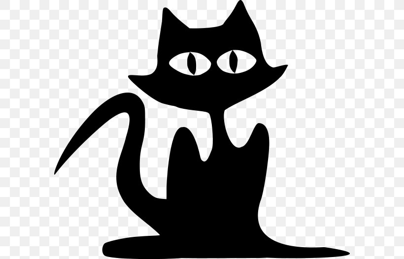 Snowshoe Cat Silhouette Kitten Clip Art, PNG, 600x526px, Snowshoe Cat, Artwork, Black, Black And White, Black Cat Download Free