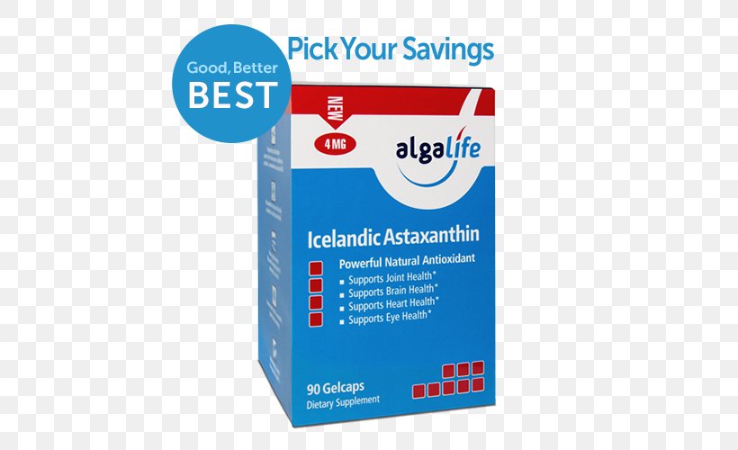 Astaxanthin Iceland Dietary Supplement Antioxidant Krill Oil, PNG, 500x500px, Astaxanthin, Antarctic Krill, Antioxidant, Brand, Cardiovascular Disease Download Free