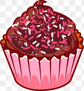 Cartoon Cupcakes - Cupcake Chocolate Cake Chocolate Ice Cream Muffin PNG