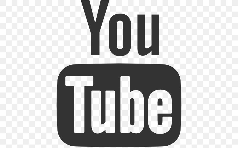 YouTube Black And White, PNG, 512x512px, Youtube, Area, Black And White, Brand, Logo Download Free