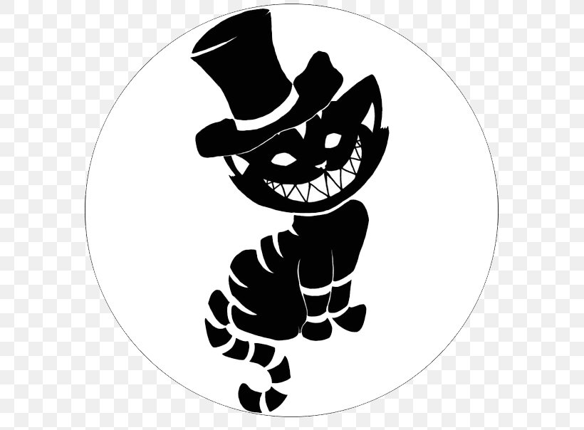 Cheshire Cat Tattoo Mad Hatter, PNG, 581x604px, Cheshire Cat, Alice In Wonderland, Art, Black, Black And White Download Free