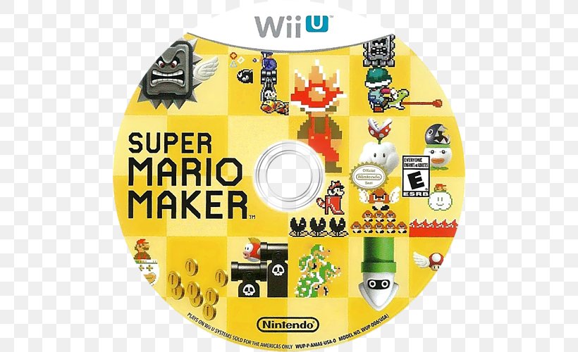 Super Mario Maker Wii U Super Mario Bros.: The Lost Levels Game, PNG, 500x500px, Super Mario Maker, Amiibo, Brand, Game, Gamerankings Download Free