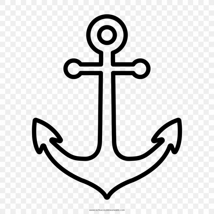Drawing Royalty-free Anchor Clip Art, PNG, 1000x1000px, Drawing, Anchor, Black And White, Body Jewelry, Can Stock Photo Download Free