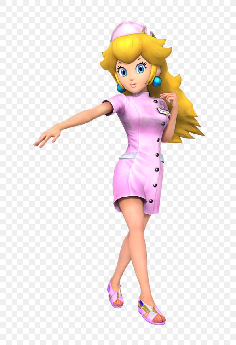 Princess Peach Dr. Mario Rosalina Princess Daisy, PNG, 666x1199px, Princess Peach, Bowser, Costume, Doll, Dr Mario Download Free