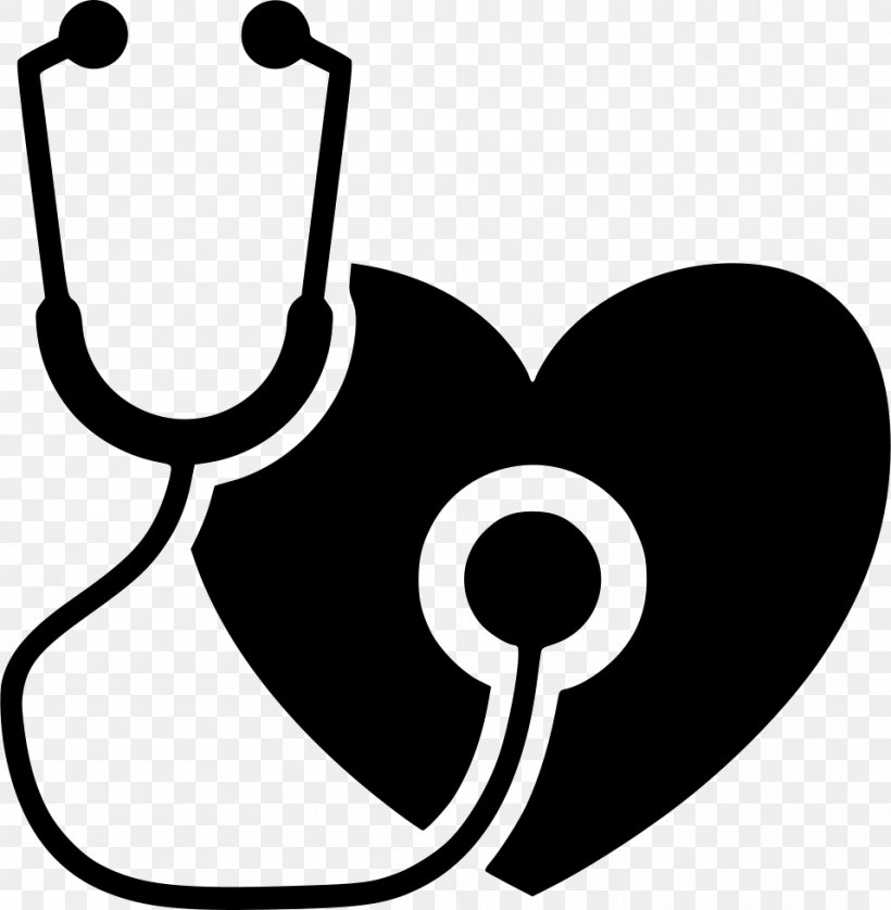 Stethoscope Medicine Heart, PNG, 958x980px, Stethoscope, Artwork, Black, Black And White, David Littmann Download Free