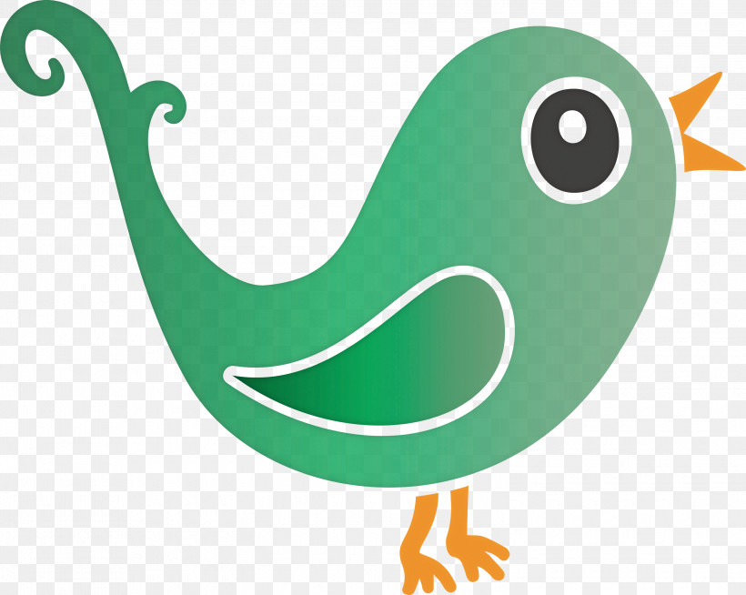 Green Beak Bird, PNG, 3000x2393px, Cartoon Bird, Beak, Bird, Green Download Free