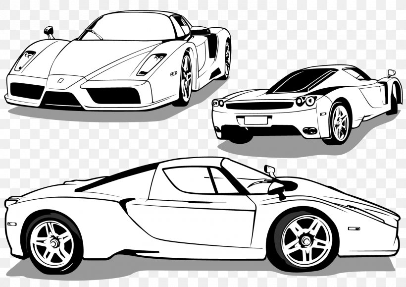 Sports Car Vector Graphics Vehicle Illustration, PNG, 1500x1060px, Car, Auto Racing, Automotive Design, Automotive Exterior, Black Download Free