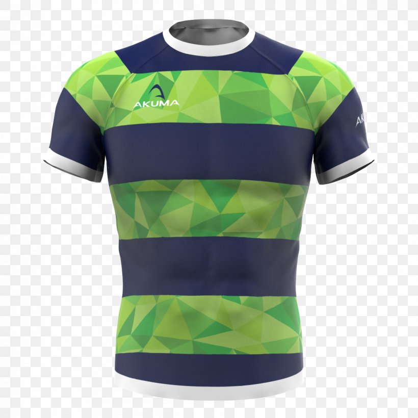 T-shirt Jersey Rugby Shirt Sleeve, PNG, 1200x1200px, Tshirt, Active Shirt, Brand, Crew Neck, Green Download Free