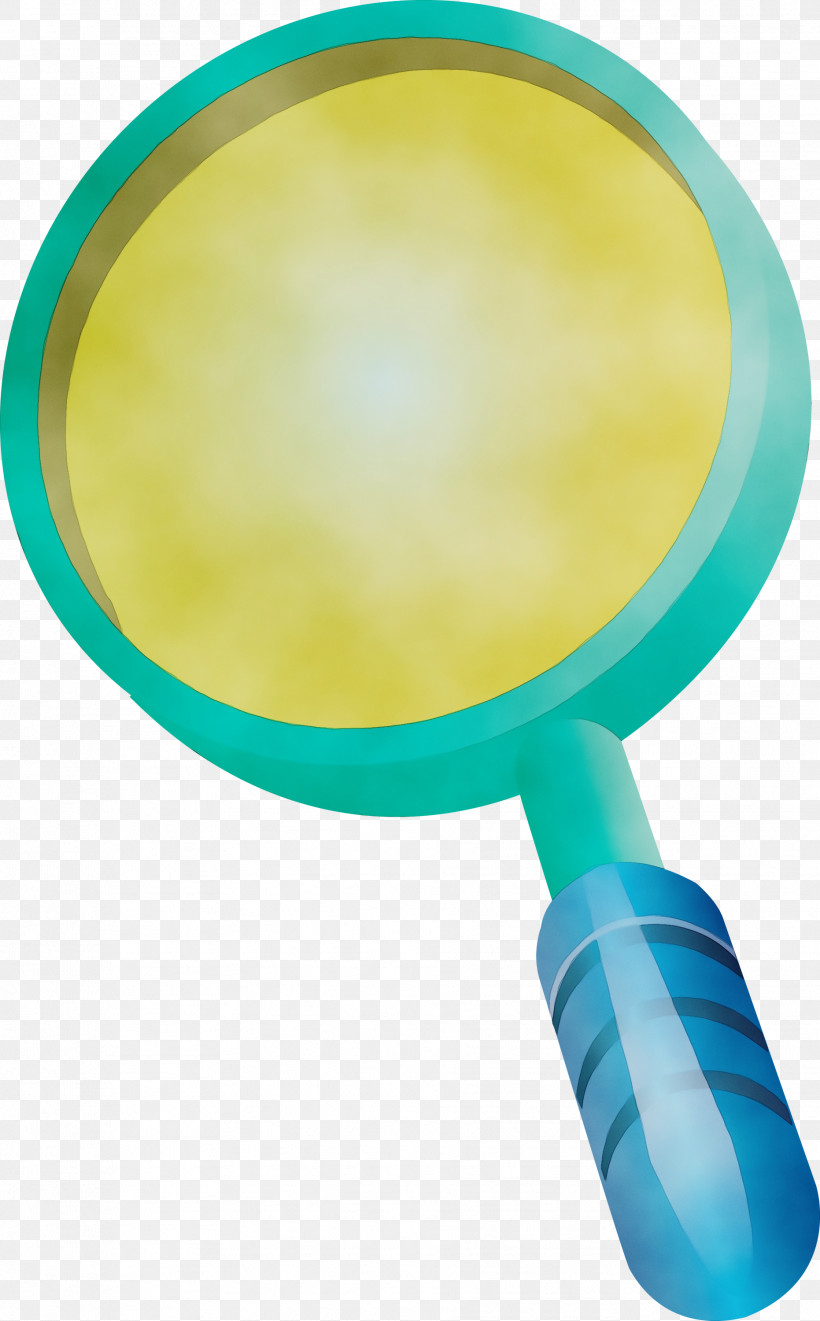 Yellow Turquoise Makeup Mirror, PNG, 1862x3000px, Magnifying Glass, Magnifier, Makeup Mirror, Paint, Turquoise Download Free