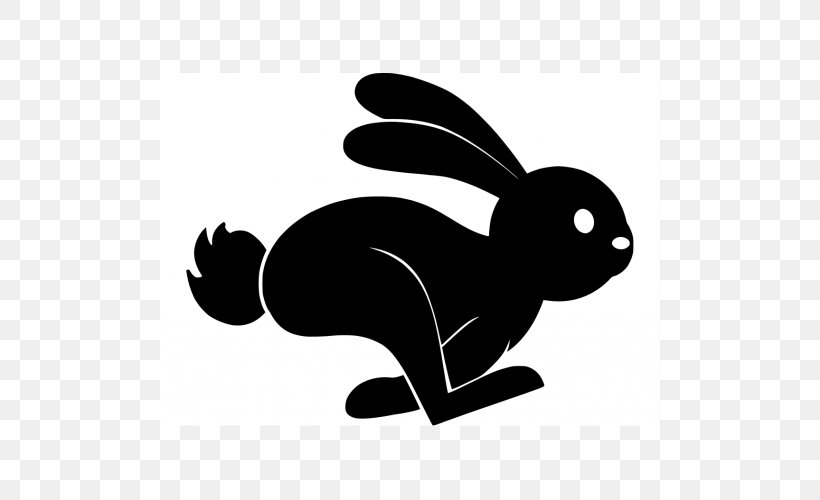 Hare European Rabbit Vector Graphics Clip Art, PNG, 500x500px, Hare, Black And White, Depositphotos, Domestic Rabbit, Drawing Download Free