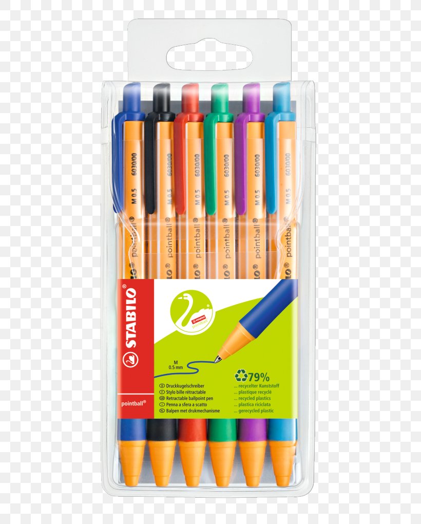 Stabilo Pointball Pen Ballpoint Pen Schwan-STABILO Schwanhäußer GmbH & Co. KG Pen & Pencil Cases, PNG, 547x1020px, Pen, Ballpoint Pen, Blue, Color, Eraser Download Free