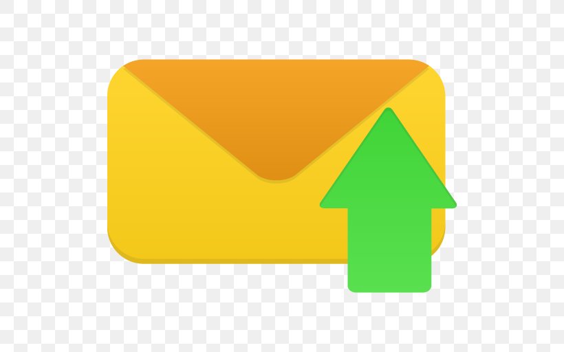 Triangle Symbol Yellow, PNG, 512x512px, Email, Email Address, Email Forwarding, Green, Icon Design Download Free