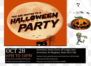 Halloween Flyer - Halloween Pumpkin The Swan Tarporley Jack-o'-lantern Party PNG