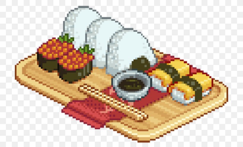 Japanese Cuisine Sushi Onigiri Pixel Art Food, PNG, 720x498px, Japanese Cuisine, Aesthetics, Art, Arts, Concept Art Download Free