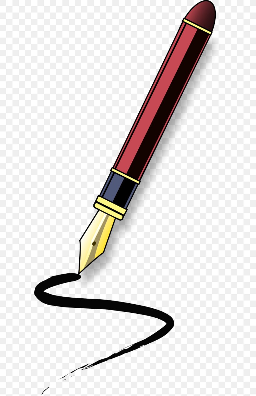 Paper Fountain Pen Quill Clip Art, PNG, 600x1265px, Paper, Ballpoint Pen, Fountain Pen, Free Content, Ink Download Free