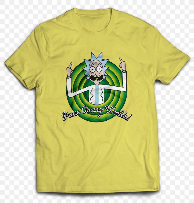 T-shirt Rick Sanchez Morty Smith Sleeve, PNG, 1542x1609px, Tshirt, Brand, Clothing, Collar, Crew Neck Download Free