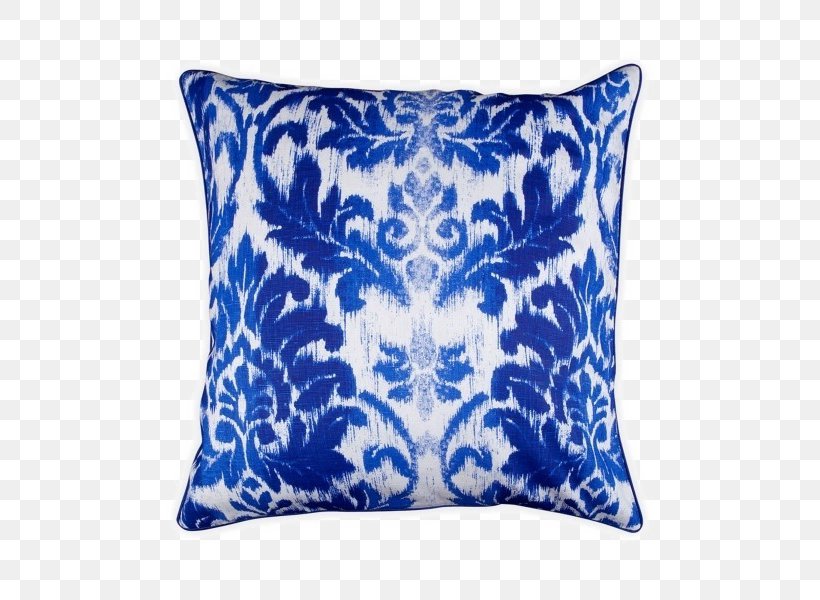 Throw Pillow Cushion Blue And White Pottery Pattern, PNG, 600x600px, Pillow, Blue, Blue And White Porcelain, Blue And White Pottery, Cobalt Blue Download Free