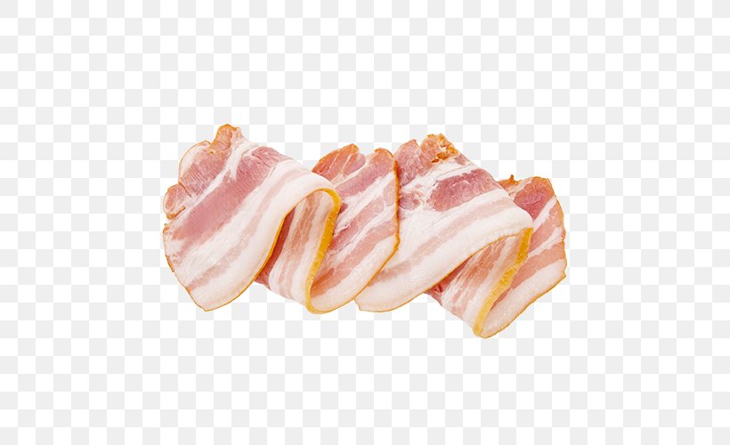 Back Bacon Prosciutto Bayonne Ham, PNG, 500x500px, Back Bacon, Animal Fat, Animal Source Foods, Bacon, Bayonne Ham Download Free