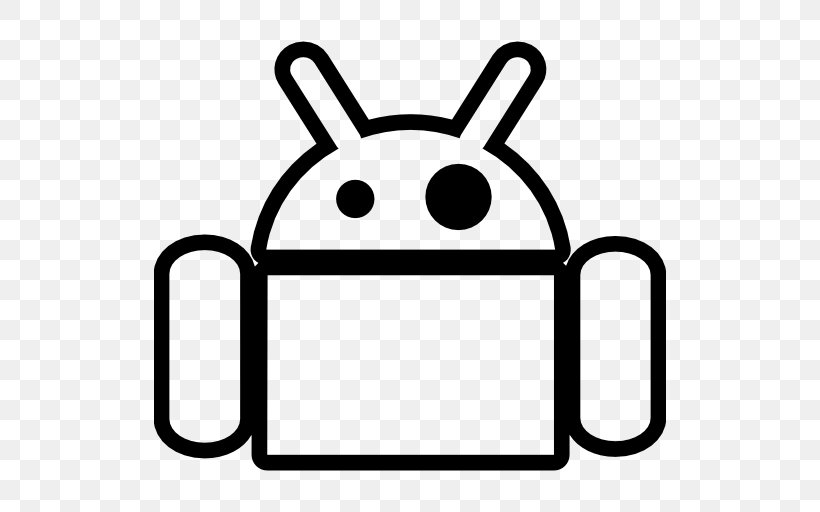 Android, PNG, 512x512px, Android, Black, Black And White, Computer Software, Google Play Download Free