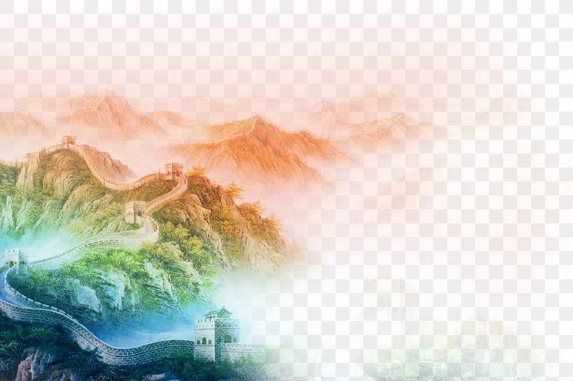 Great Wall Of China Badaling Wallpaper, PNG, 1500x1000px, Great Wall Of China, Badaling, China, Chinoiserie, Poster Download Free