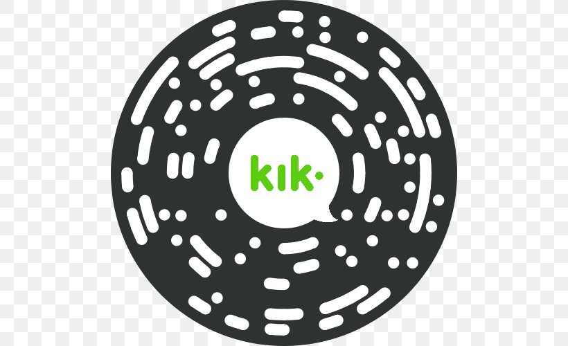 Kik Messenger QR Code WhatsApp, PNG, 500x500px, Kik Messenger, Android, Area, Askfm, Auto Part Download Free