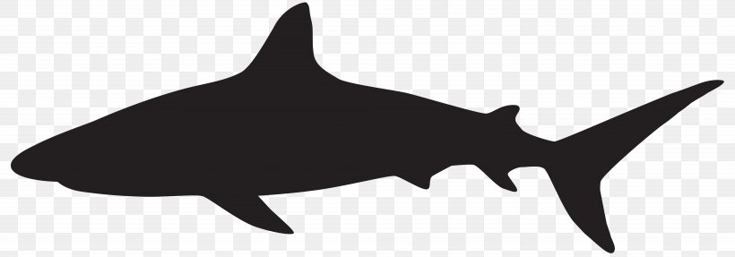 Mummy Pig Daddy Pig Shark Silhouette, PNG, 8000x2808px, Shark, Black And White, Bull Shark, Cartilaginous Fish, Drawing Download Free
