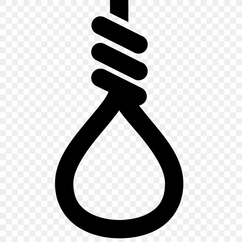 Hanging Suicide Symbol, PNG, 1600x1600px, Hanging, Black And White, Noose, Rope, Suicide Download Free