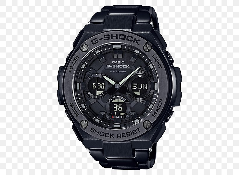 G-Shock G-Steel GSTS100 Shock-resistant Watch Casio, PNG, 500x600px, Gshock, Brand, Casio, Hardware, Jewellery Download Free