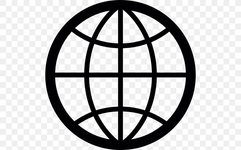 Globe Internet, PNG, 512x512px, Globe, Area, Black And White, Earth Symbol, Global Internet Usage Download Free