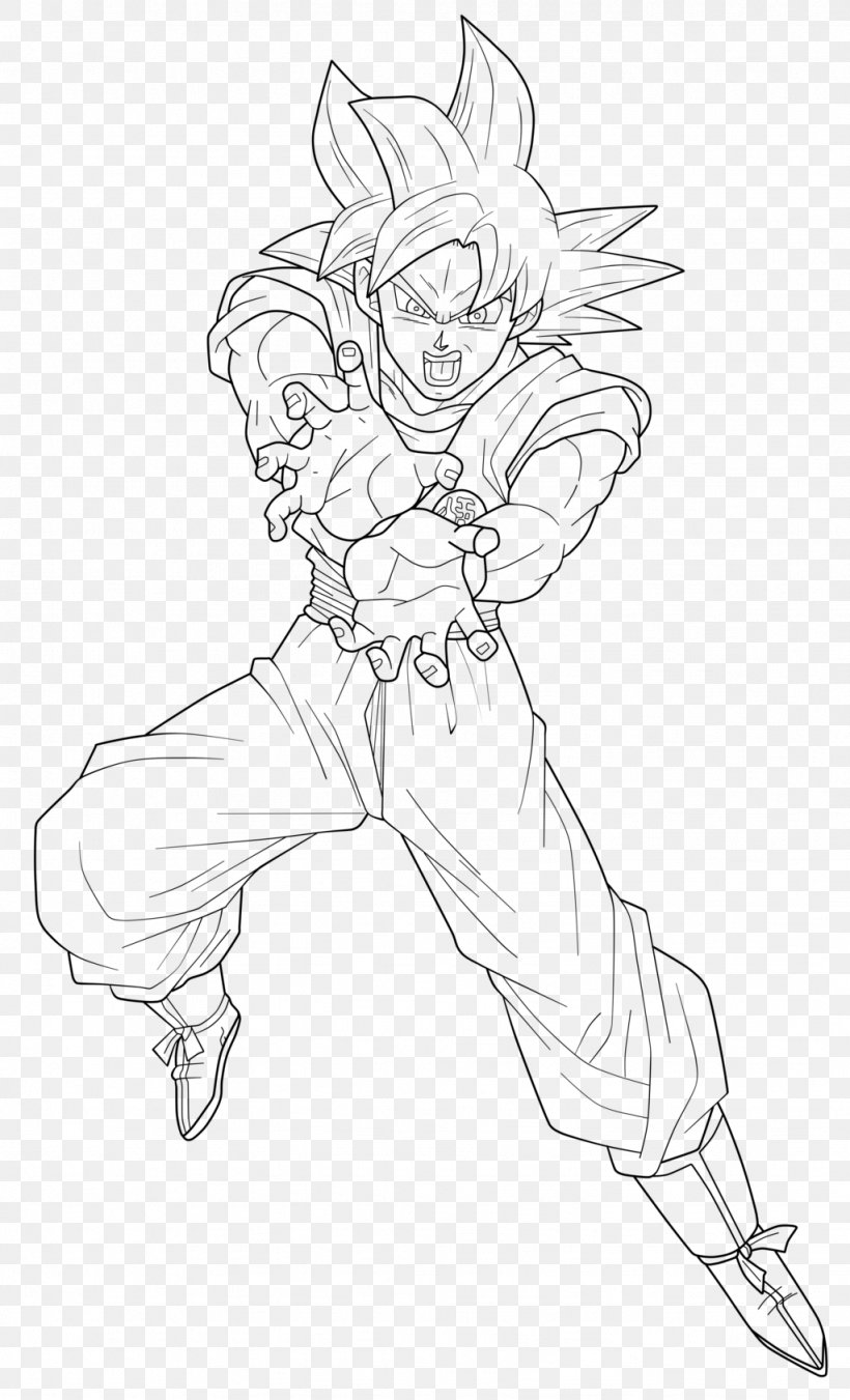 Goku Trunks Super Saiyan Paragus, PNG, 1024x1688px, Goku, Arm, Artwork, Black, Black And White Download Free