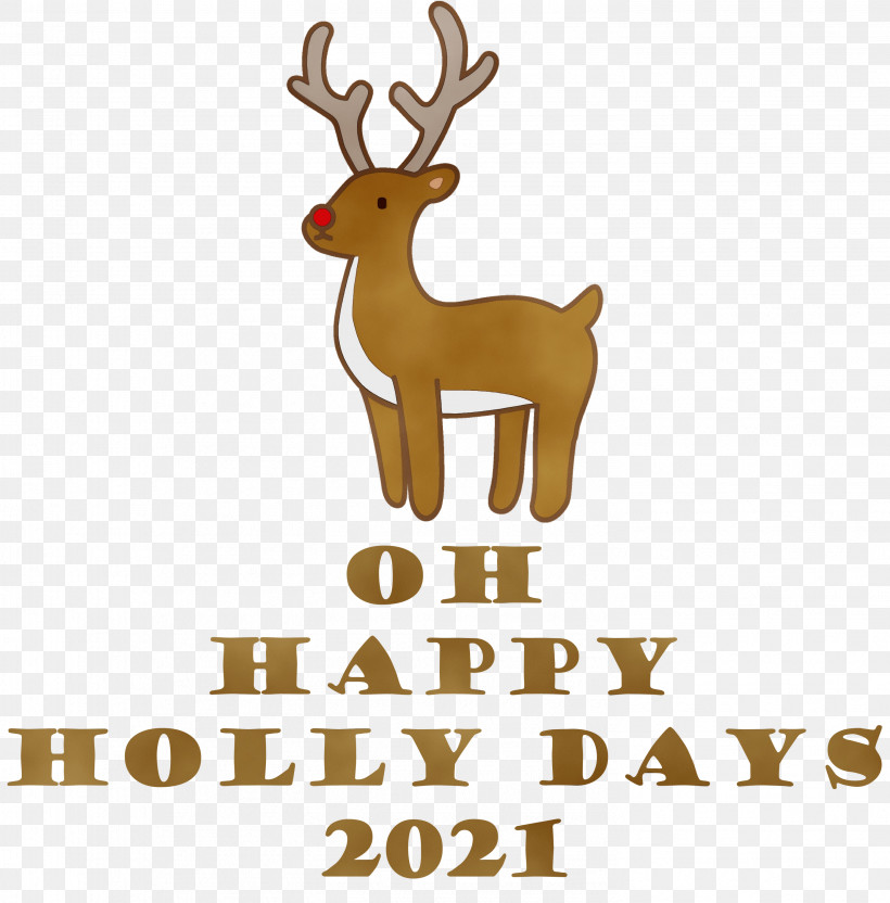 Reindeer, PNG, 2956x3000px, Christmas, Biology, Deer, Meter, Paint Download Free