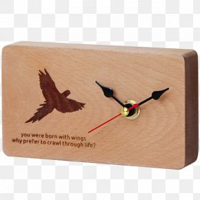 Simple Wood Animal Bird Clock - Northern Europe Clock Table PNG