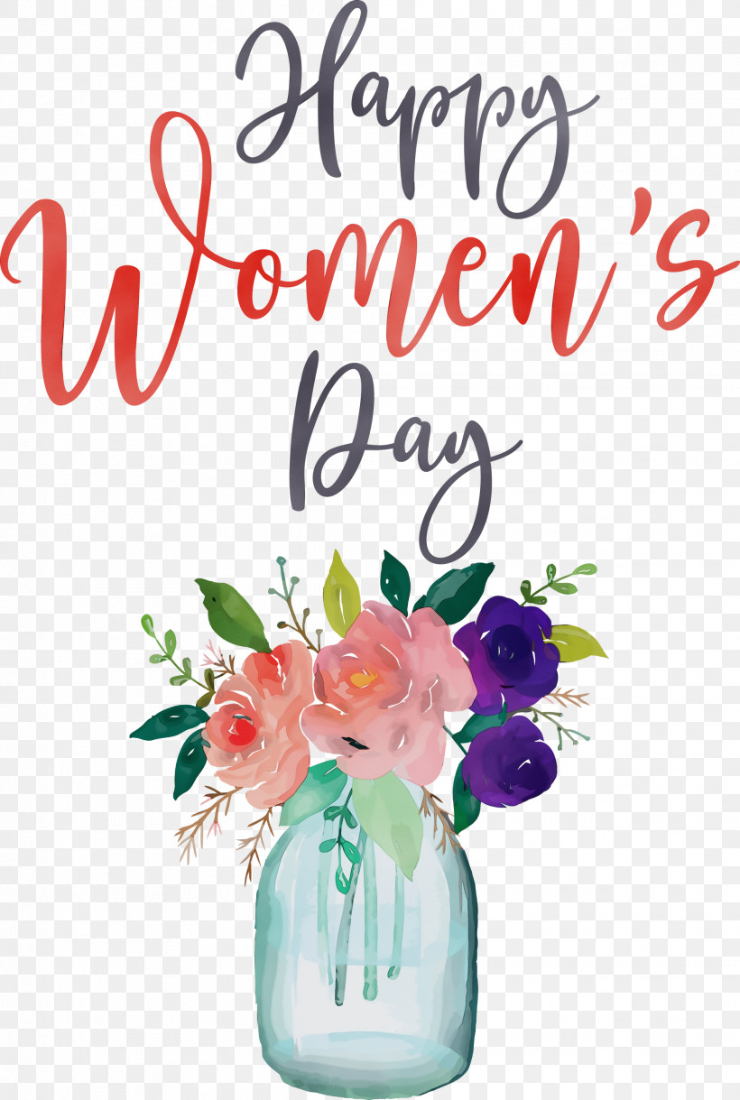 Watercolor Painting Drawing Painting Icon Logo, PNG, 2018x3000px, Happy Womens Day, Calligraphy, Drawing, Logo, Paint Download Free