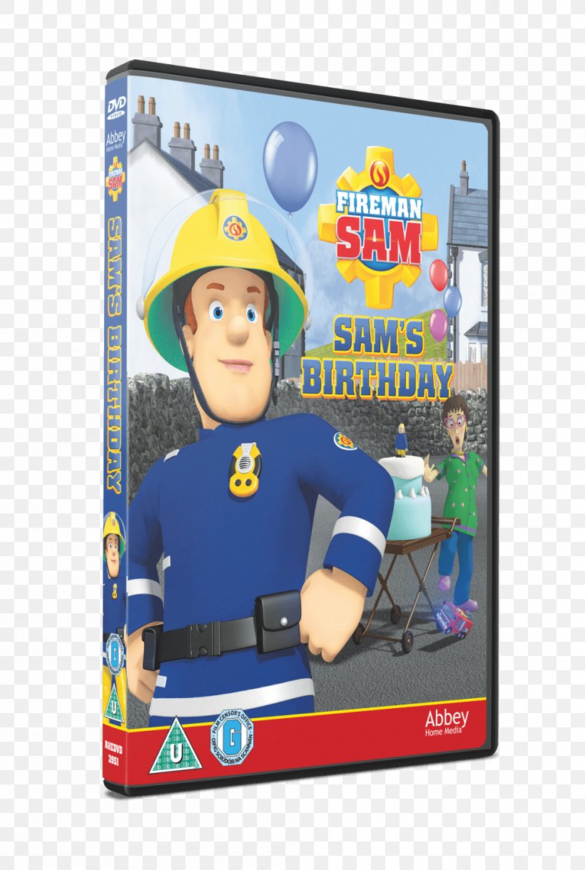 Fireman Sam Sam's Birthday Fun Run DVD, PNG, 1000x1489px, Fireman Sam, Action Figure, Birthday, Dvd, Firefighter Download Free
