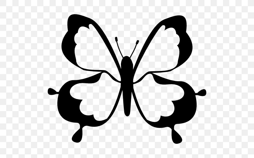 Monarch Butterfly Brush-footed Butterflies Insect Clip Art, PNG, 512x512px, Monarch Butterfly, Animal, Arthropod, Artwork, Black And White Download Free