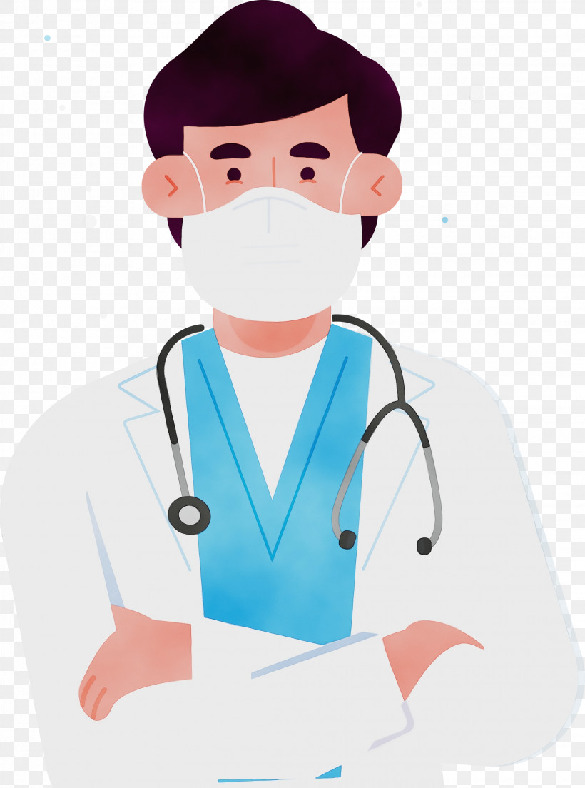 Stethoscope, PNG, 2227x2999px, Doctor With Mask Cartoon, Behavior, Cartoon, Expert, Headgear Download Free