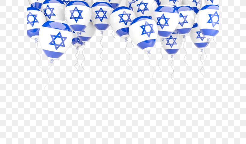 Flag Of Israel Yom Ha'atzmaut Stock Photography, PNG, 640x480px, Israel, Balloon, Blue, Cobalt Blue, Flag Download Free