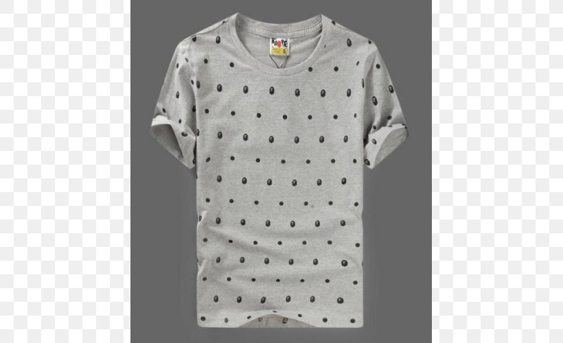 Long-sleeved T-shirt Long-sleeved T-shirt Polka Dot Collar, PNG, 500x500px, Sleeve, Barnes Noble, Button, Collar, Long Sleeved T Shirt Download Free